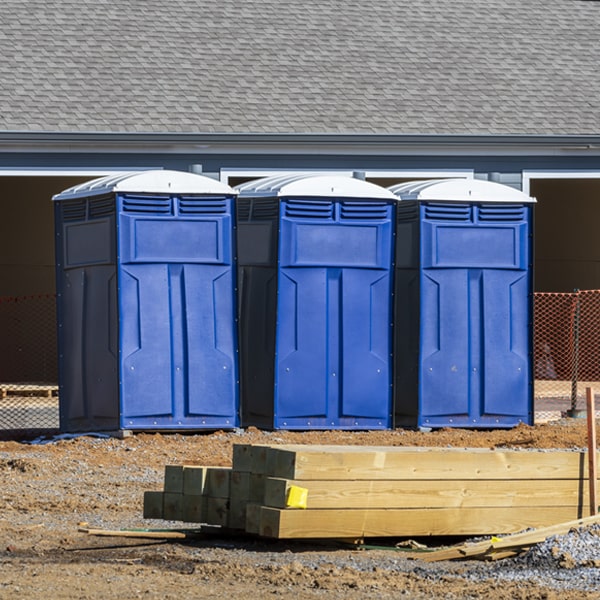 what is the maximum capacity for a single portable restroom in Bethel OK